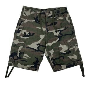 CSG Camo Ripstop Cargo Shorts Mens 38 (Fits 36W) Green Utility Streetwear